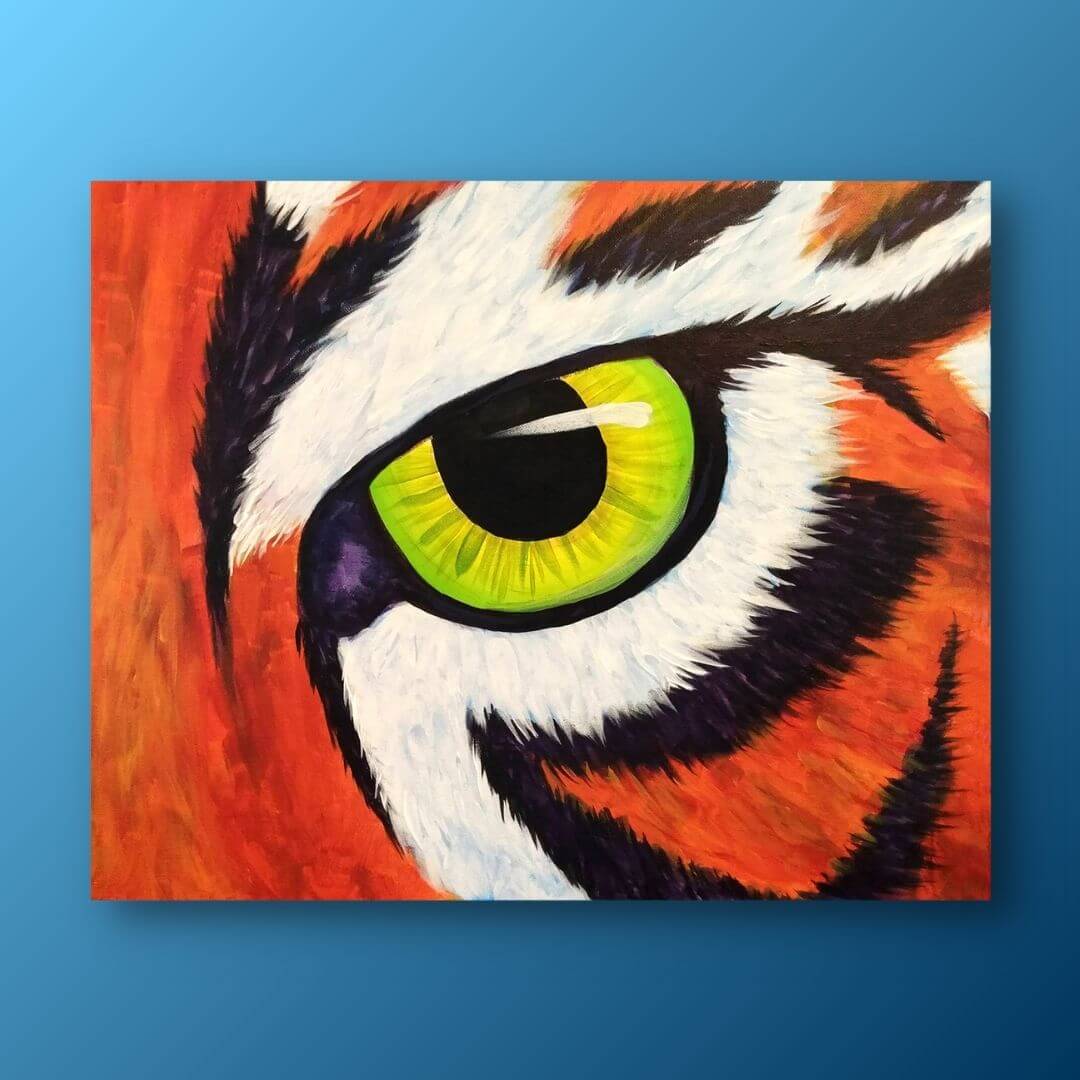 watercolor tiger eye