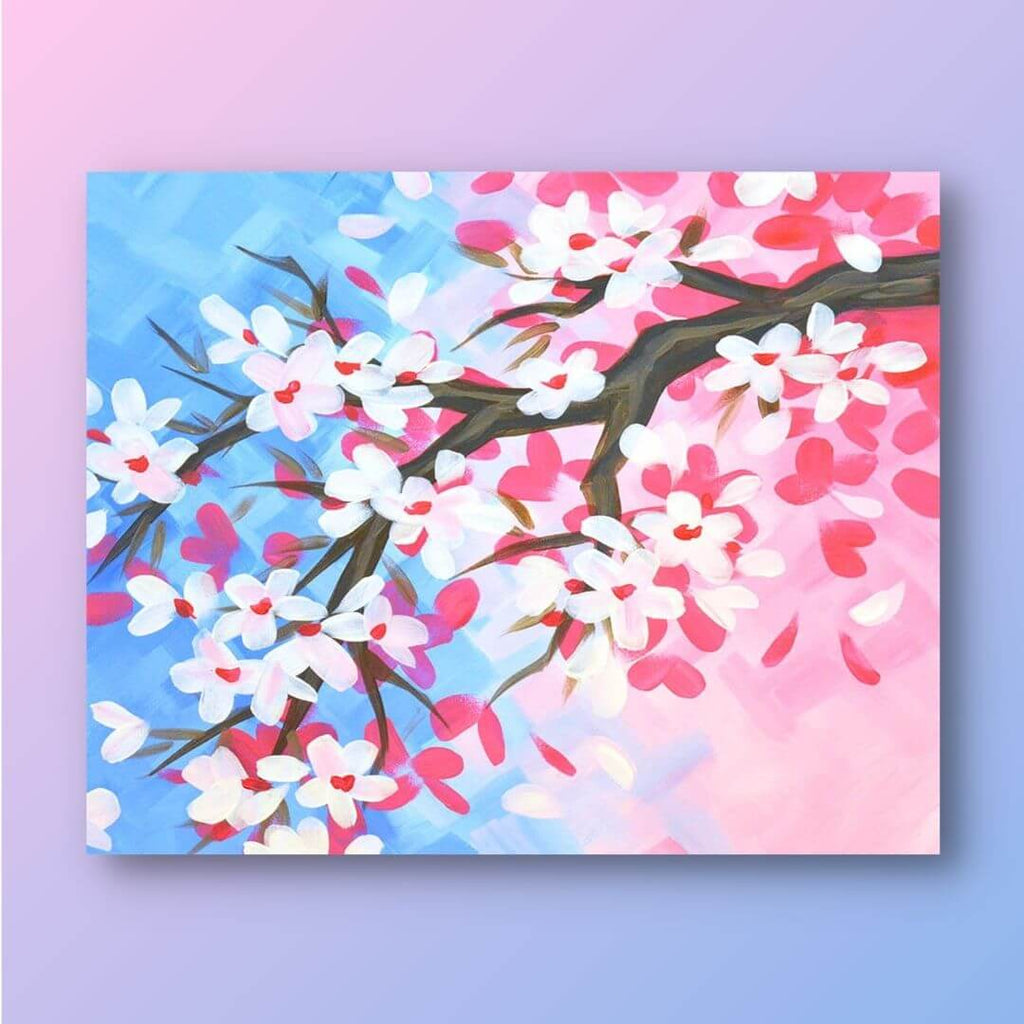 Paint Kit - Breezy Flower Acrylic Painting Kit & Video Lesson