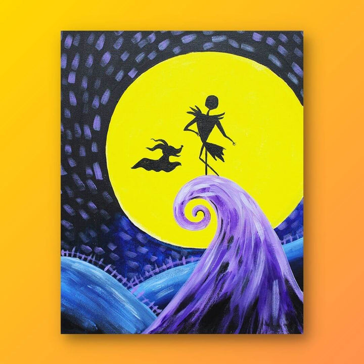 Nightmare before store Christmas Acrylic painting