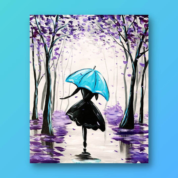 Umbrella popular Girl Painting